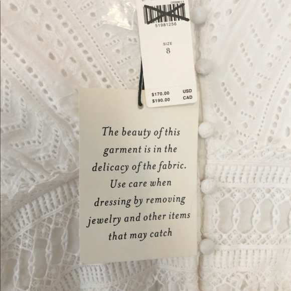 🌟NWT🌟 ANTHROPOLOGIE EBBA EYELET DRESS - Picture 5 of 5